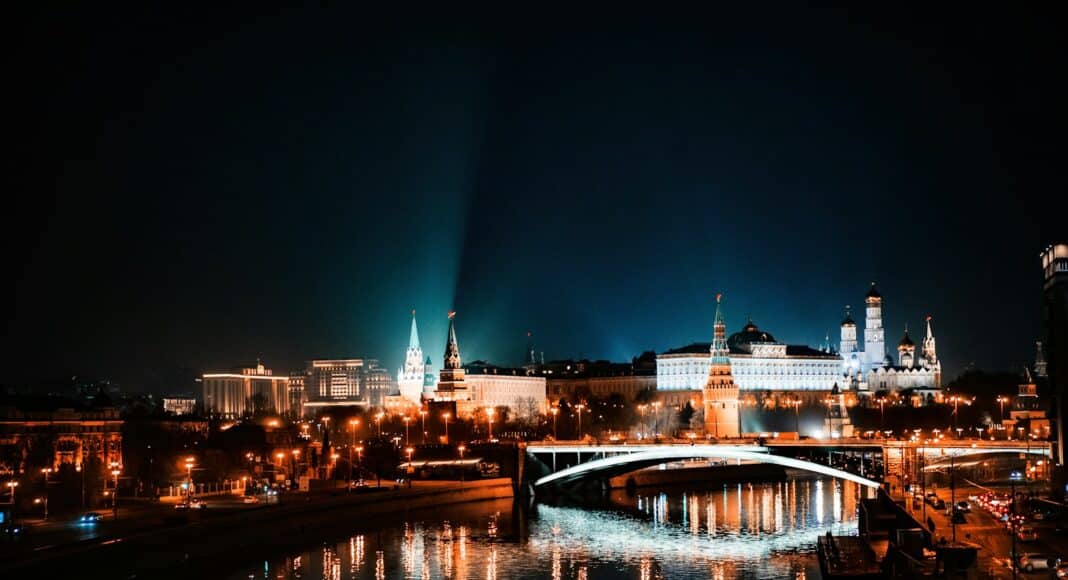 reflection of city lights