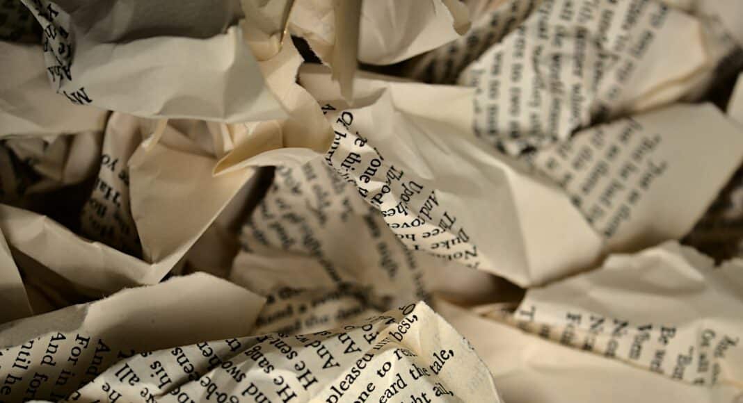 white and black printed paper