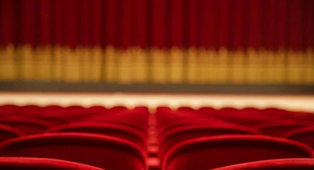red and white stadium seats