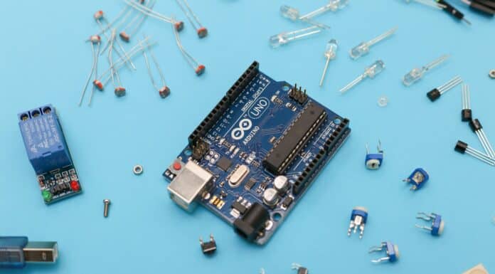 blue and black circuit board
