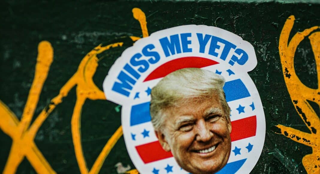 man in white and blue hat