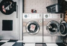 a group of washing machines