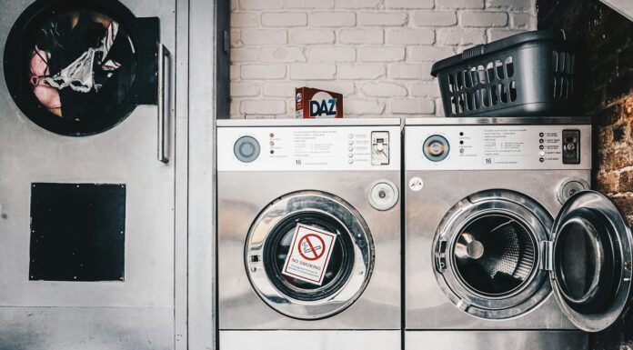 a group of washing machines