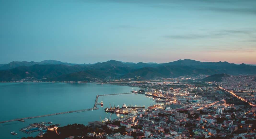 aerial photography of city