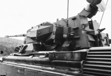 grayscale photo of battle tank