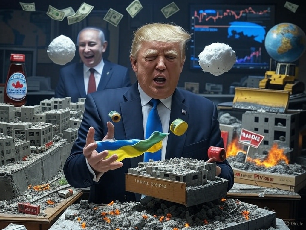 Trump, le Roi du Chaos : Médiation bidon et rêves d’empire