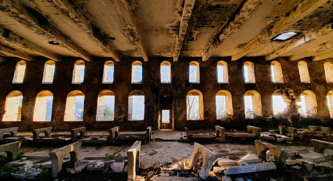 brown and white concrete building