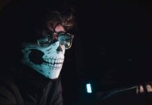 person wearing mask