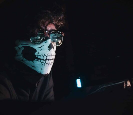 person wearing mask