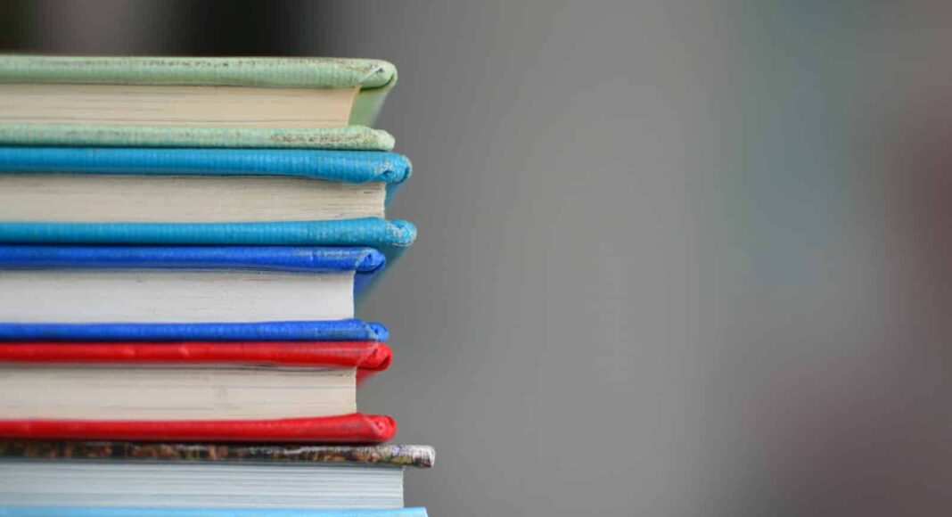 shallow focus photography of books
