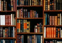 assorted-title of books piled in the shelves