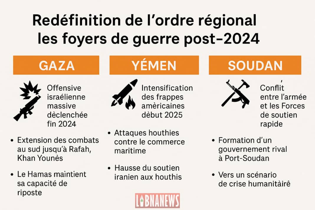 Redéfinition de l’ordre régional : les foyers de guerre post-2024