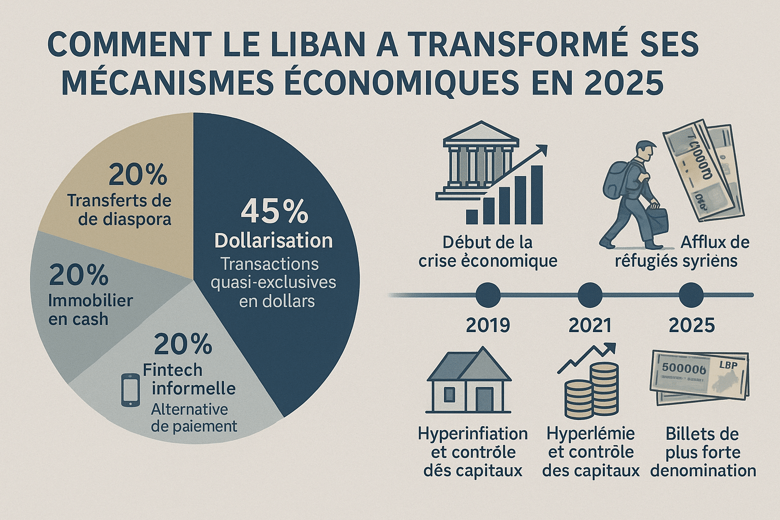 2025 : l’année où le Liban réinvente ses mécanismes économiques pour survivre 2025 : l’année où le Liban réinvente ses mécanismes économiques pour survivre