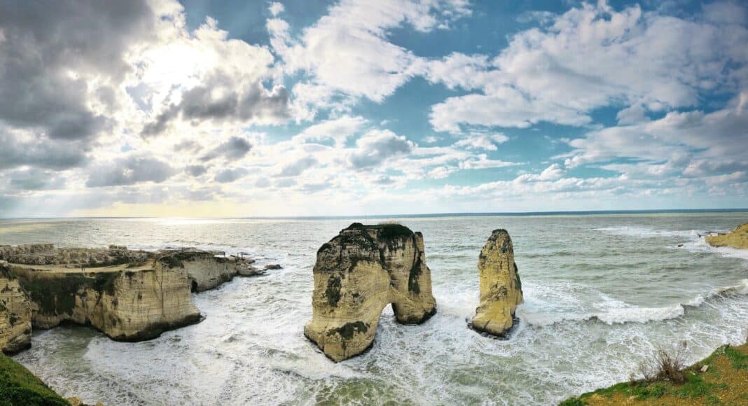 rock formations in ocean