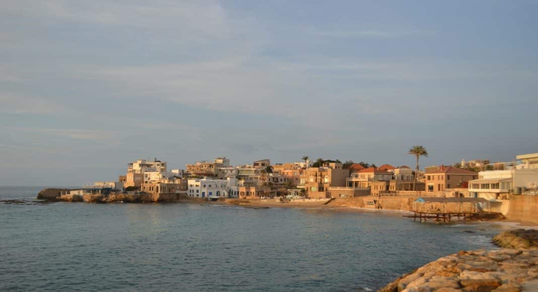 a view of a city from the water's edge