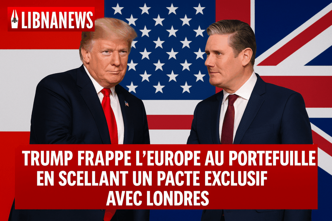 Trump tacle l’Europe au portefeuille en scellant un pacte exclusif avec Londres