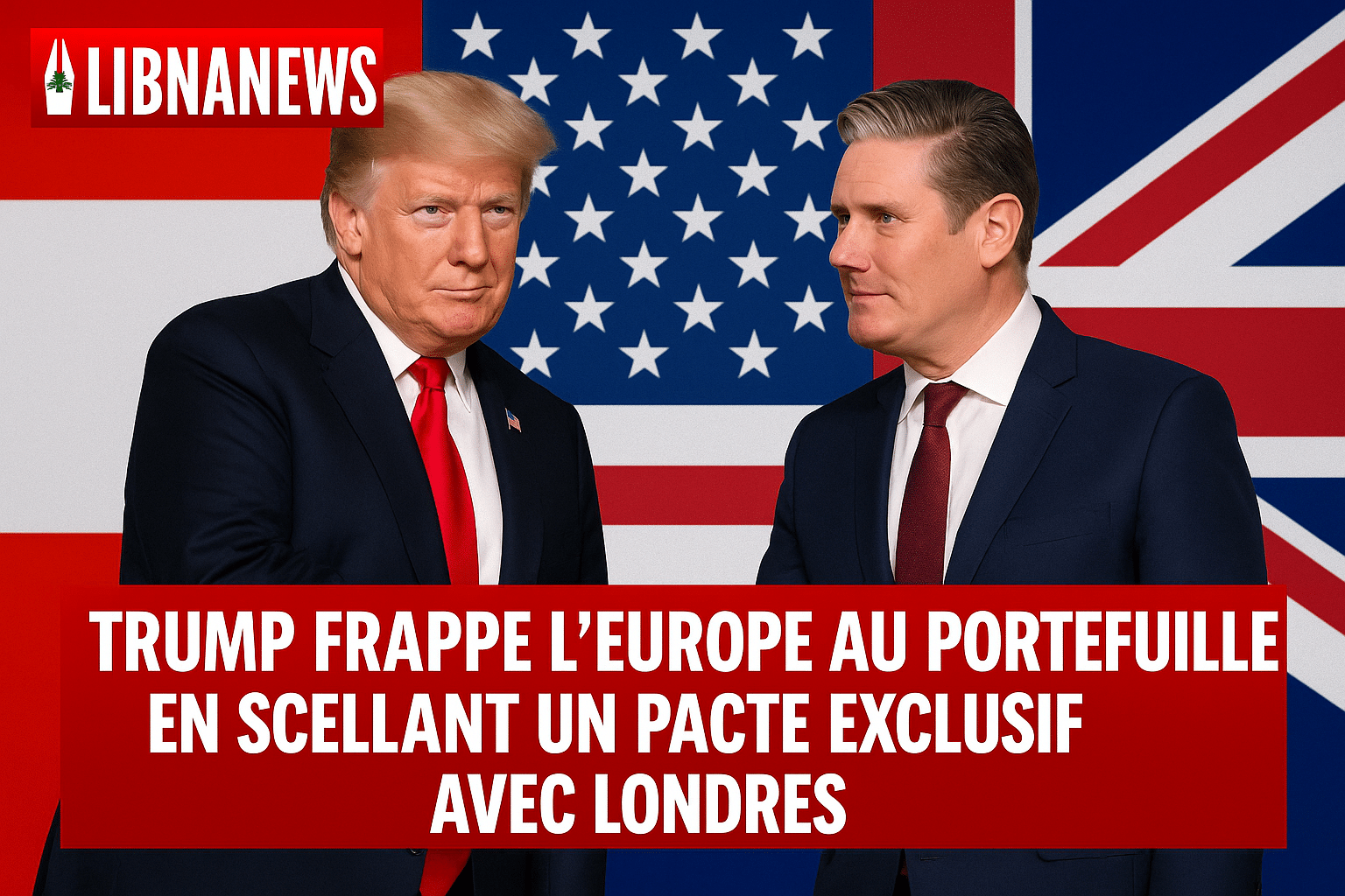 Trump tacle l’Europe au portefeuille en scellant un pacte exclusif avec Londres Trump tacle l’Europe au portefeuille en scellant un pacte exclusif avec Londres