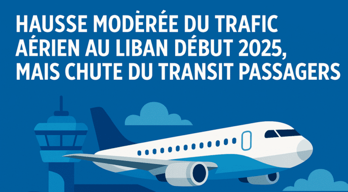 Hausse modérée du trafic aérien au Liban début 2025, mais chute du transit passagers