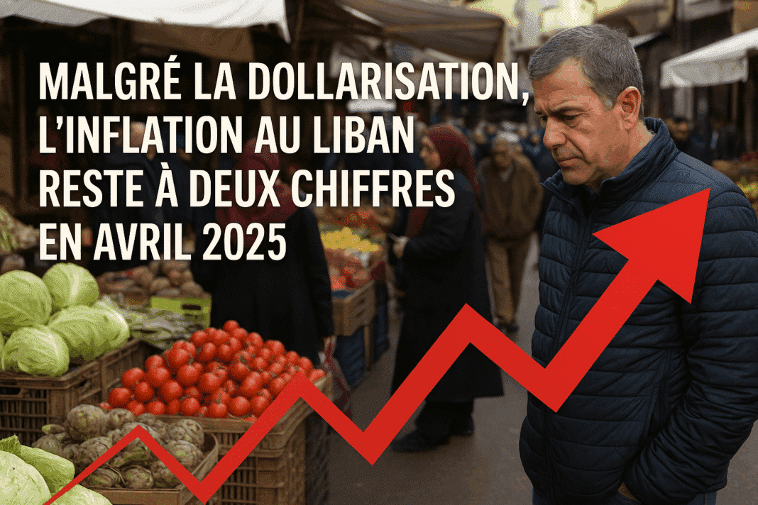 Malgré la dollarisation, l’inflation au Liban reste à deux chiffres en avril 2025