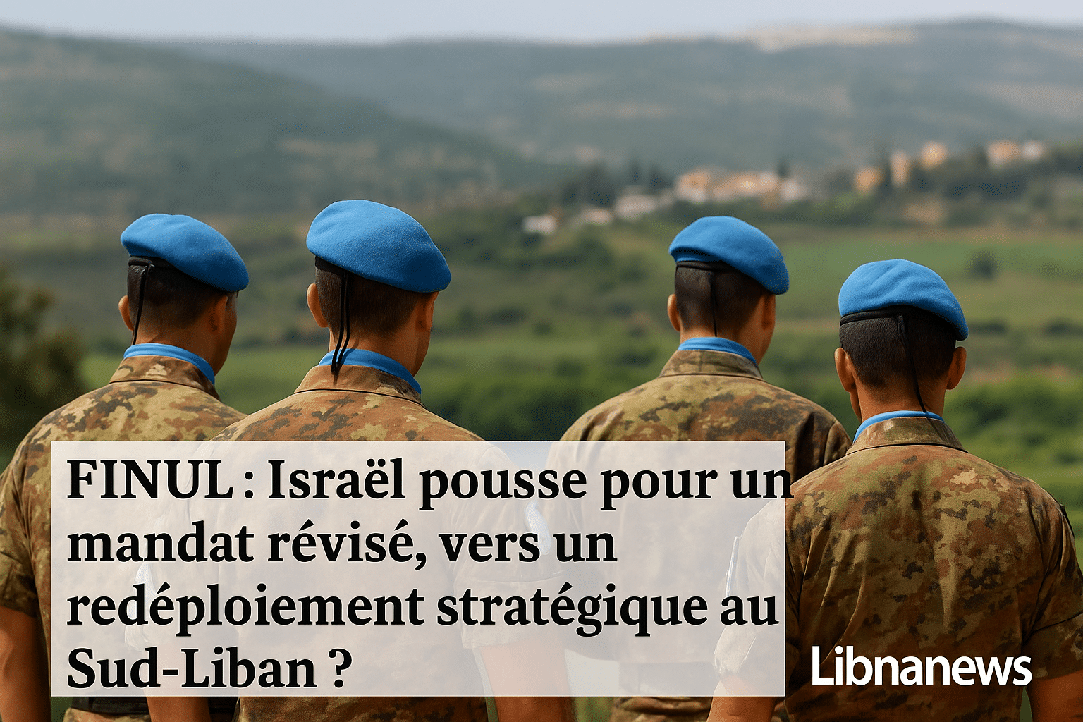 FINUL : Israël pousse pour un mandat révisé, vers un redéploiement stratégique au Sud-Liban ?