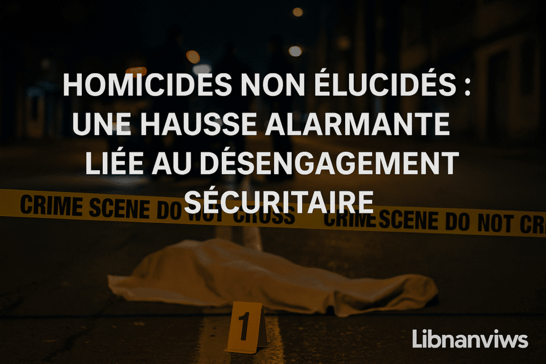 Homicides non élucidés : une hausse alarmante liée au désengagement sécuritaire