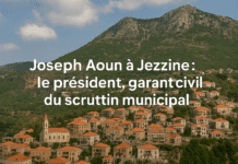 Joseph Aoun à Jezzine : le président, garant civil du scrutin municipal
