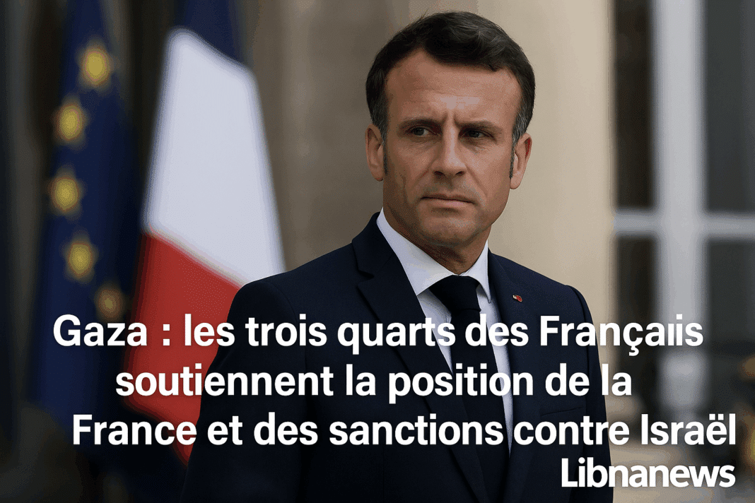 Gaza : une large majorité de Français soutient des sanctions contre Israël et la reconnaissance de l’État palestinien