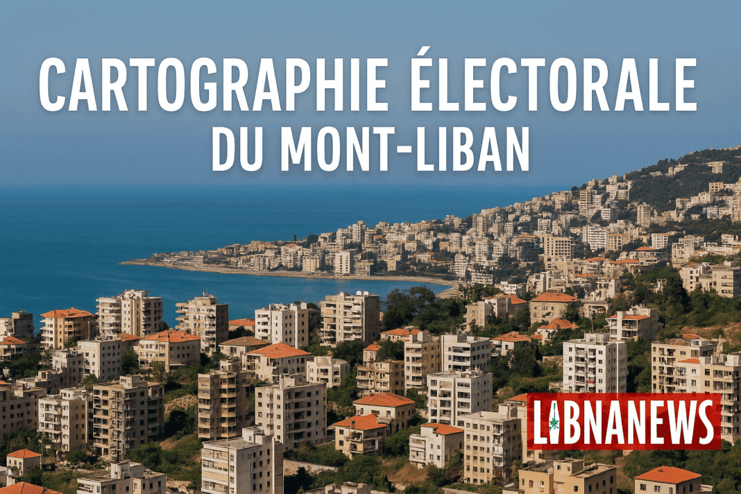Cartographie électorale du Mont-Liban : analyse des basculements par circonscription