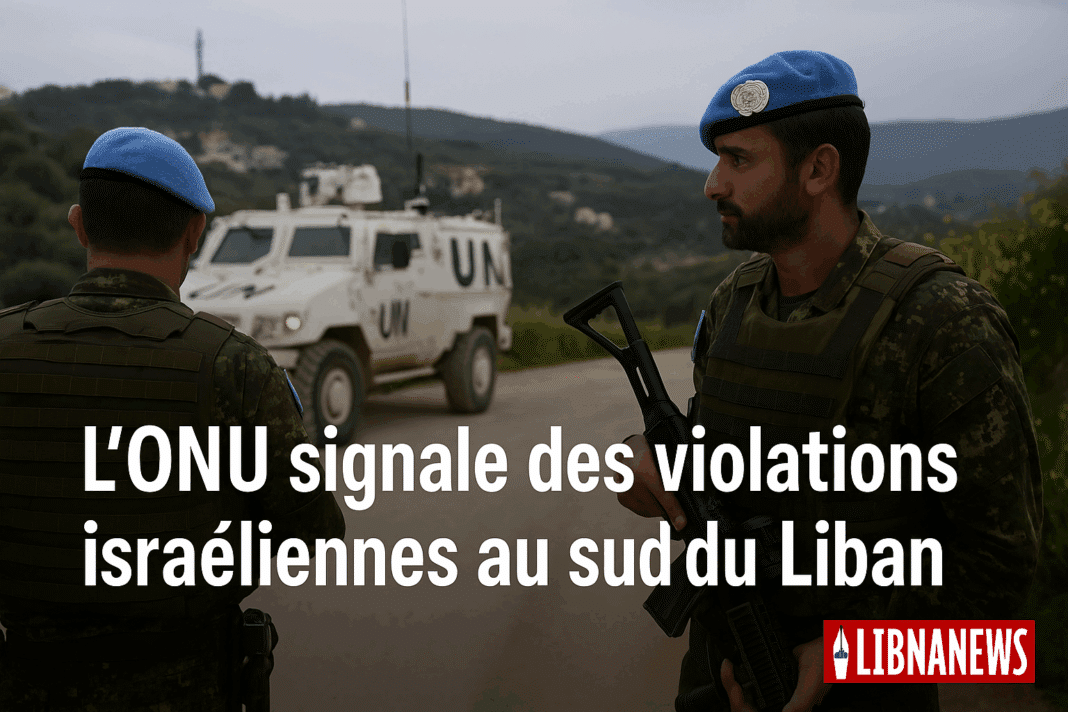 Israël accusé par l’ONU de violer le cessez-le-feu au sud du Liban