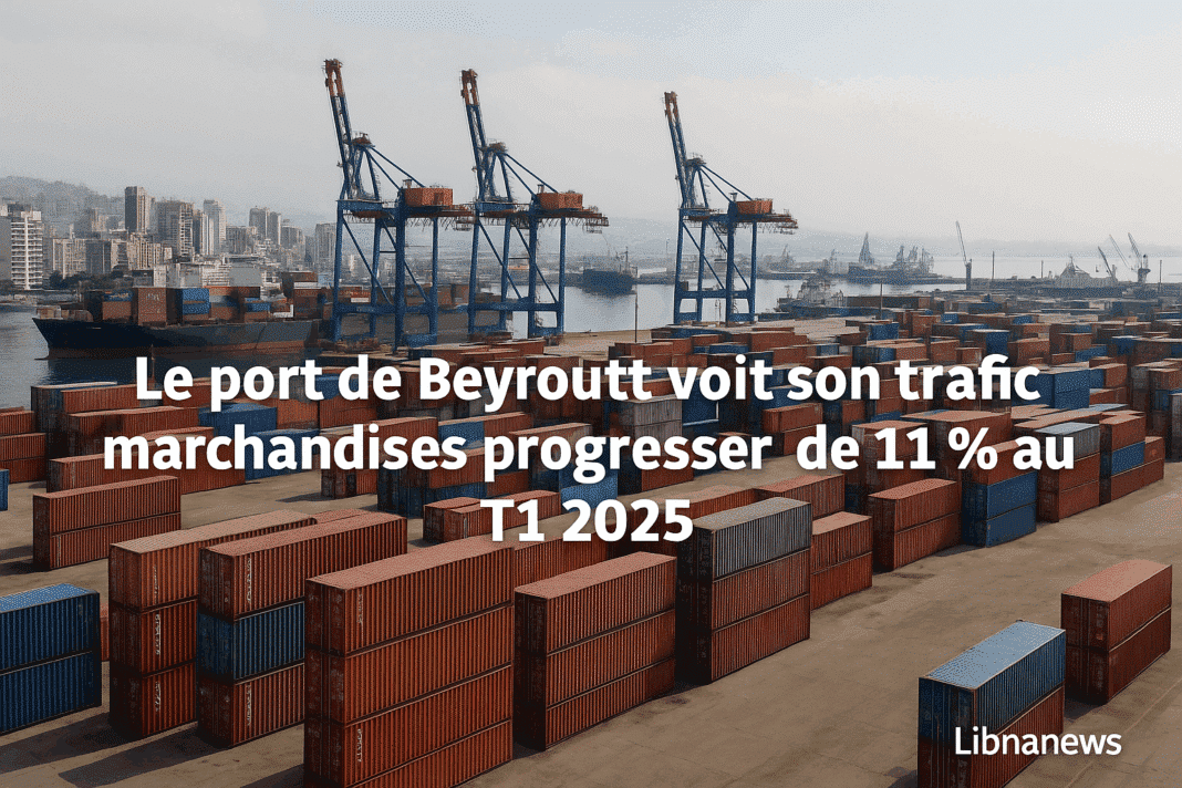 Le port de Beyrouth enregistre une hausse de 11 % des volumes de marchandises au T1 2025, malgré l&rsquo;instabilité politique et le blocage fiscal
