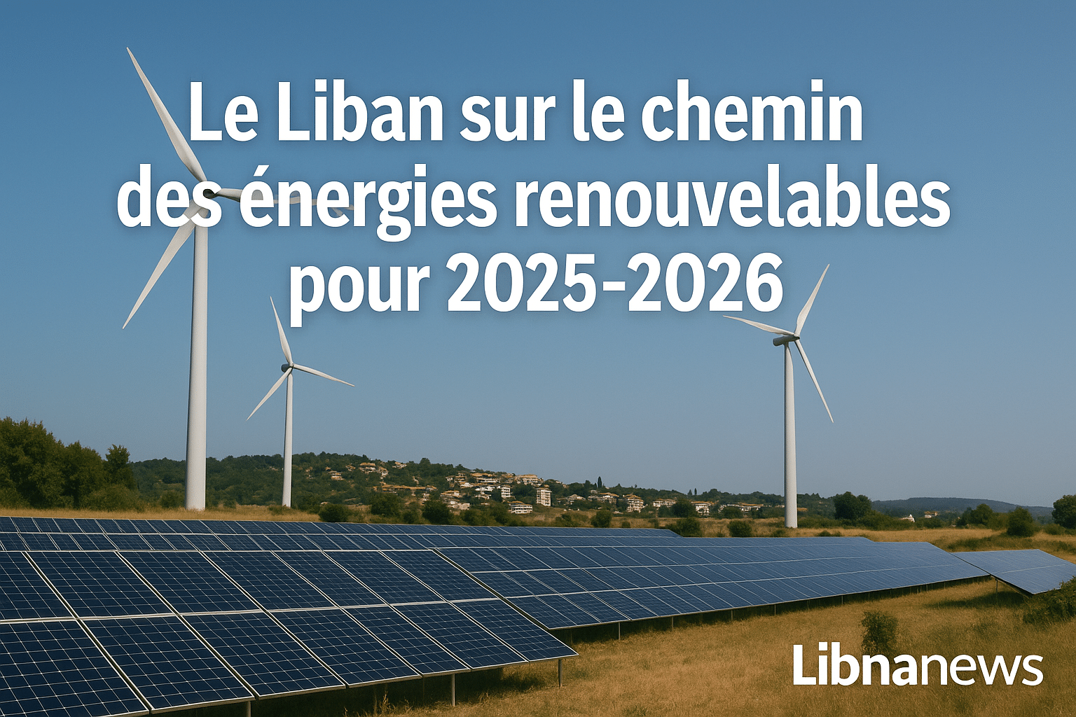 Le Liban sur le chemin des énergies renouvelables pour 2025-2026