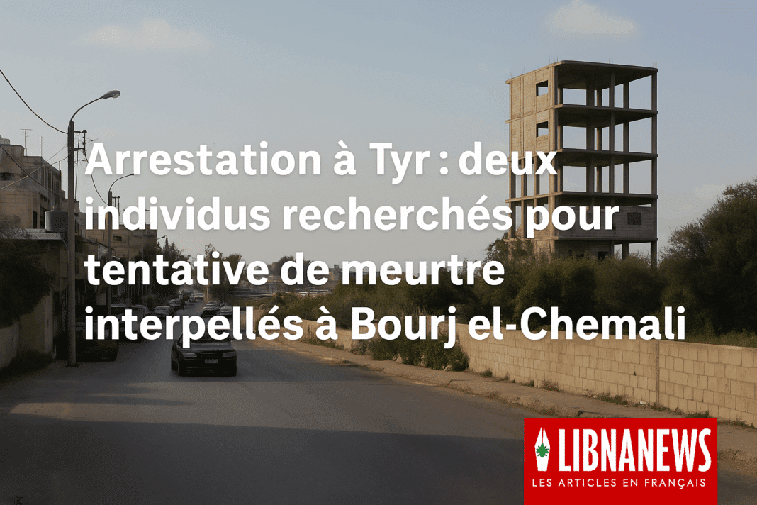 Arrestation à Tyr : deux individus recherchés pour tentative de meurtre interpellés par la Sûreté libanaise