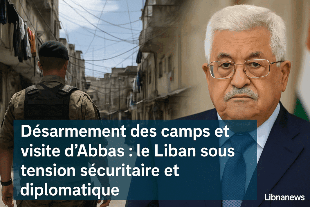 Désarmement des camps et visite d’Abbas : le Liban sous tension sécuritaire et diplomatique