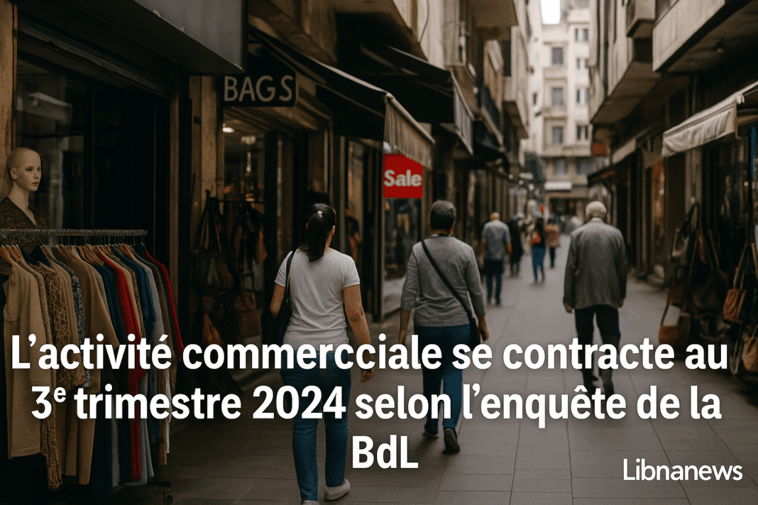 L’activité commerciale au Liban se contracte au 3ᵉ trimestre 2024, confirmant l’essoufflement de la demande intérieure