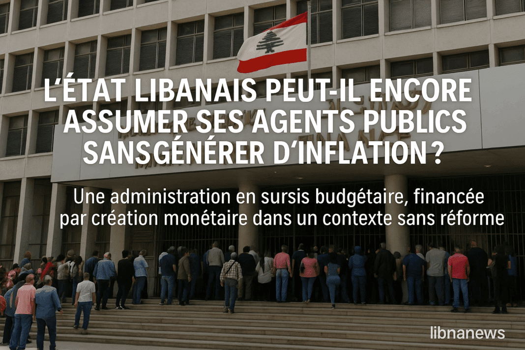 L’État libanais peut-il encore assumer ses agents publics sans générer d’inflation ?
