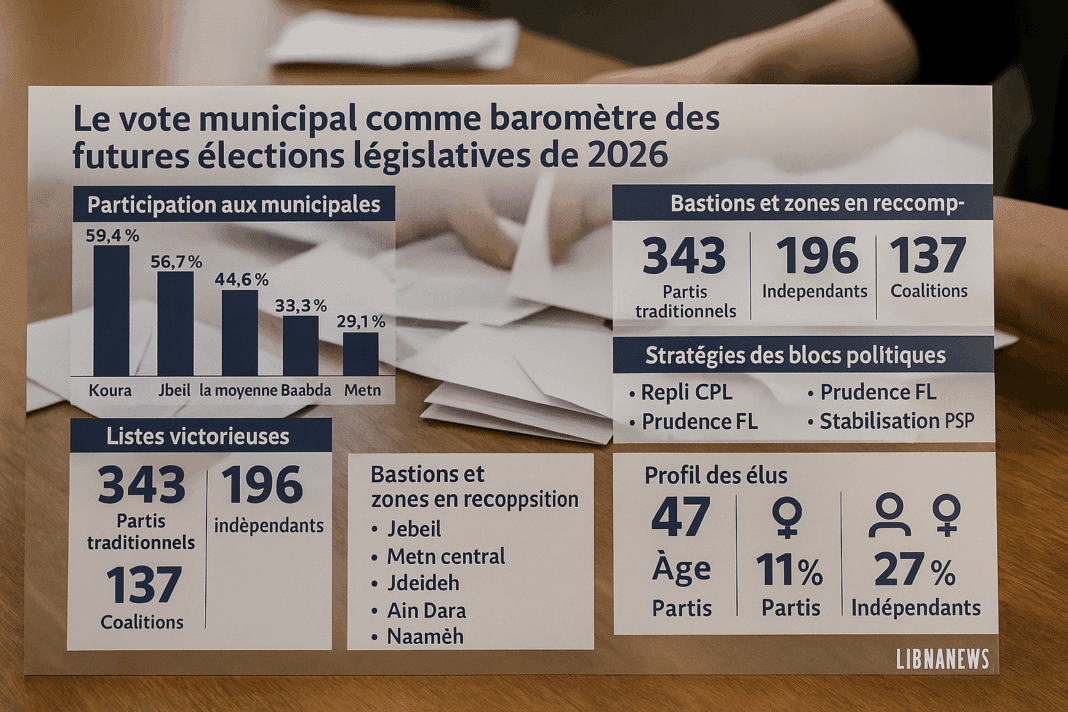 Le vote municipal comme baromètre des futures élections législatives de 2026