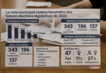 Le vote municipal comme baromètre des futures élections législatives de 2026