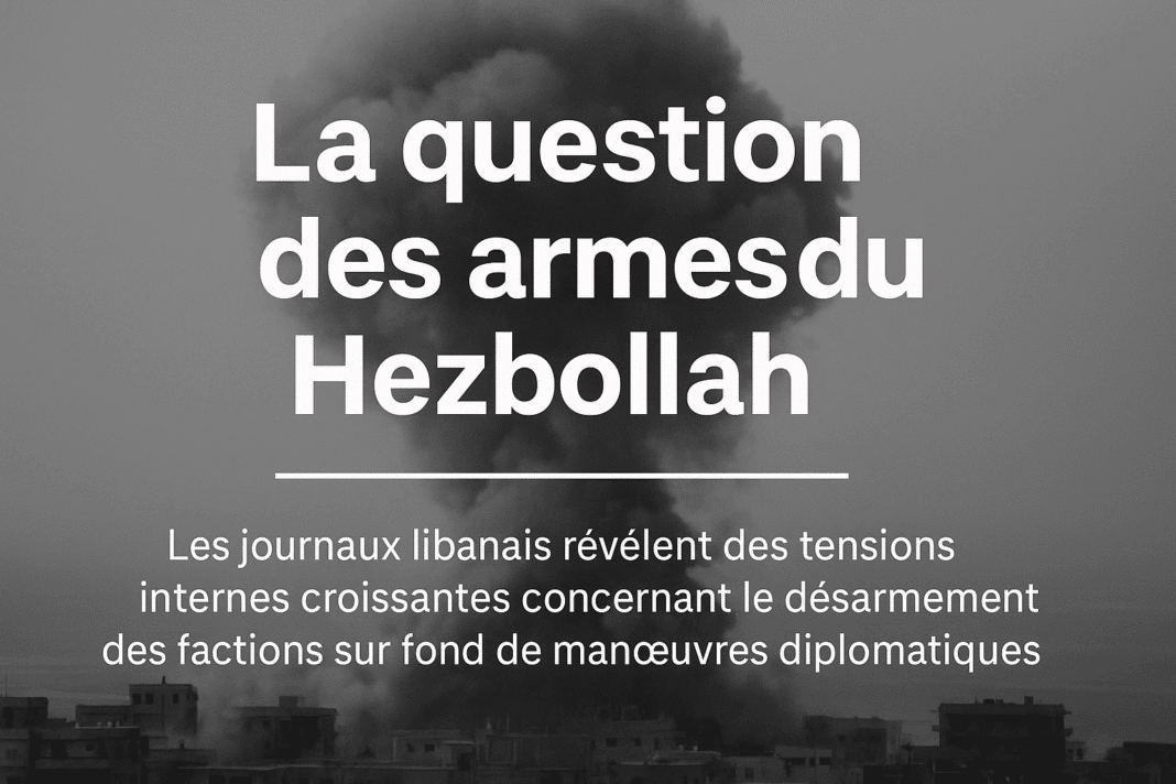 Désarmement du Hezbollah : un débat explosif au cœur des équilibres politiques libanais