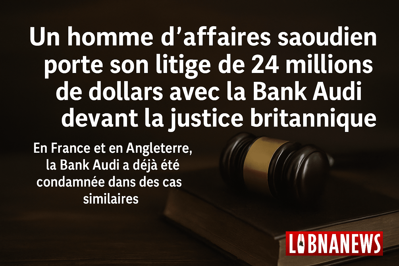 Un homme d’affaires obtient le droit de porter devant la justice britannique un litige bancaire contre Bank Audi