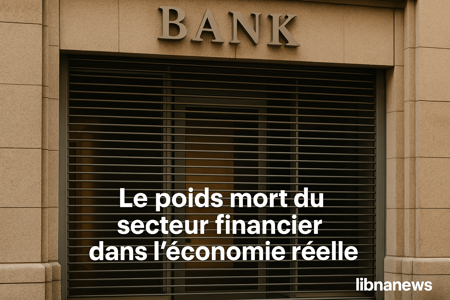 Le poids mort du secteur financier dans l’économie réelle libanaise : entre stérilisation des liquidités et blocage du crédit