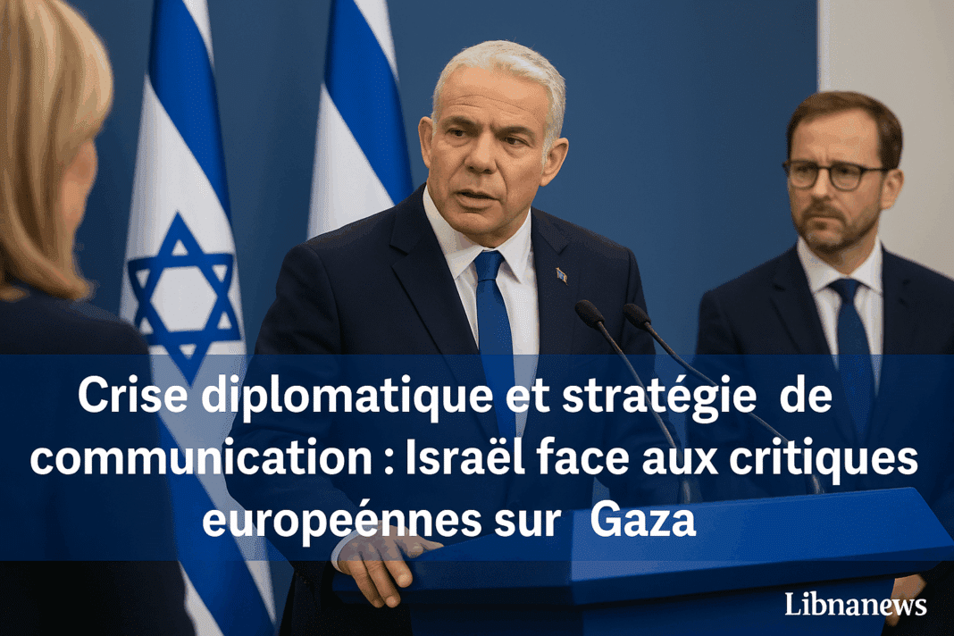 Crise diplomatique et stratégie de communication : Israël face aux critiques européennes sur Gaza