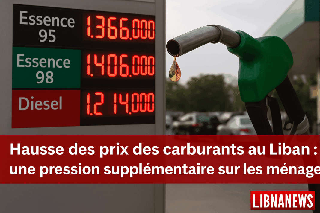 Hausse des prix des carburants au Liban : une pression supplémentaire sur les ménages