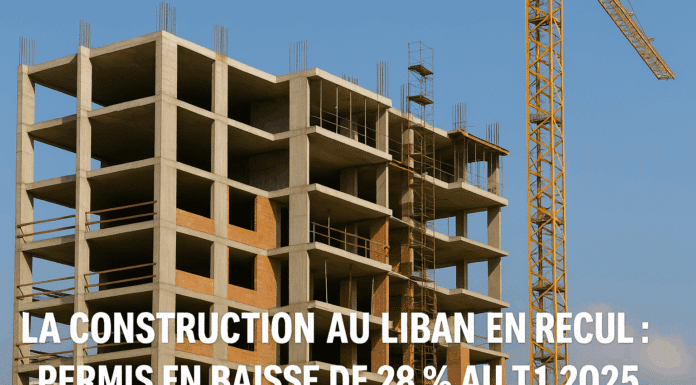 Le secteur de la construction au Liban chute de 28 % au T1 2025, signal d’un blocage structurel persistant