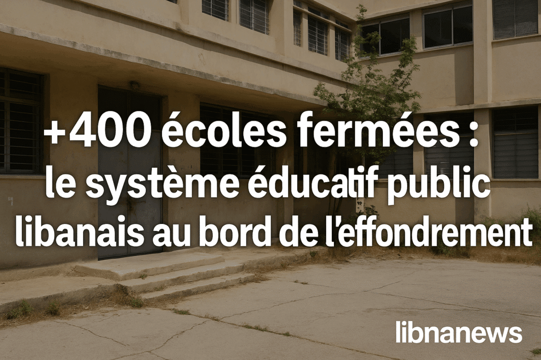 400 écoles fermées : le système éducatif public libanais au bord de l’effondrement