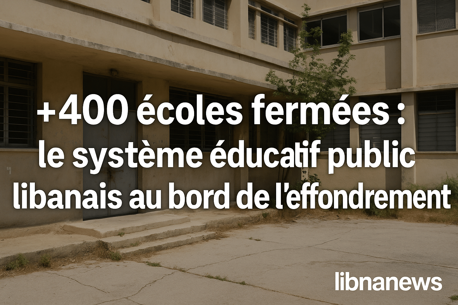 400 écoles fermées : le système éducatif public libanais au bord de l’effondrement
