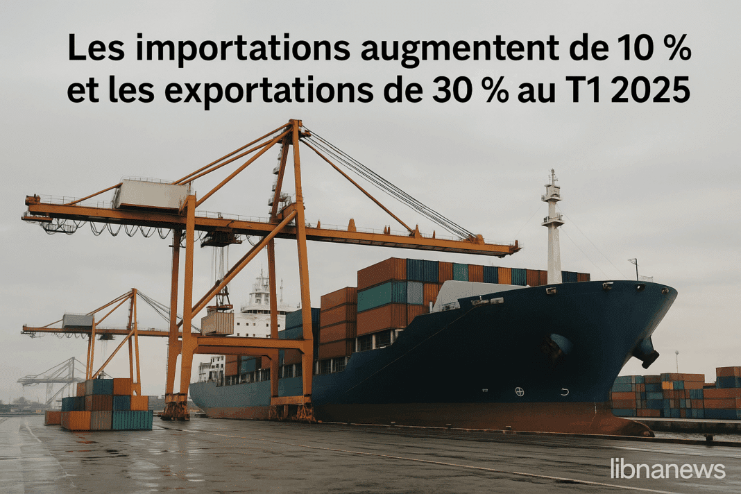 Les importations augmentent de 10,1 % et les exportations de 30 % au premier trimestre 2025