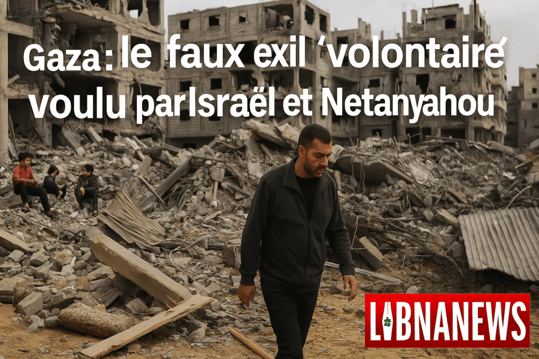 L’exode planifié de Gaza : le masque tombe