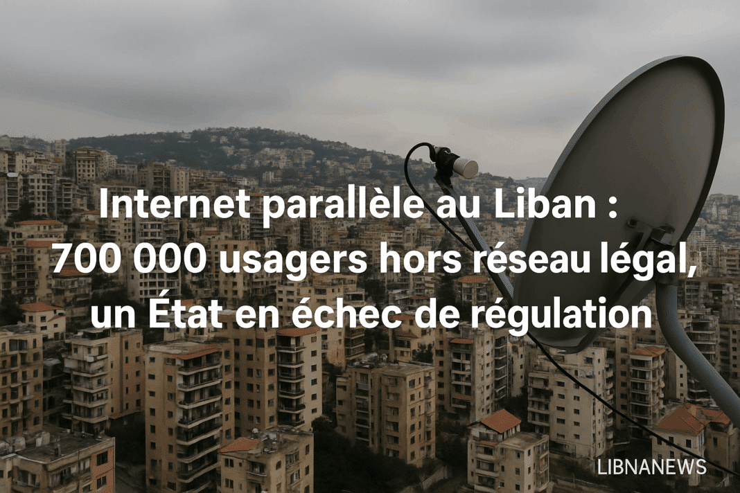 Internet parallèle au Liban : 700 000 usagers hors réseau légal, un État en échec de régulation