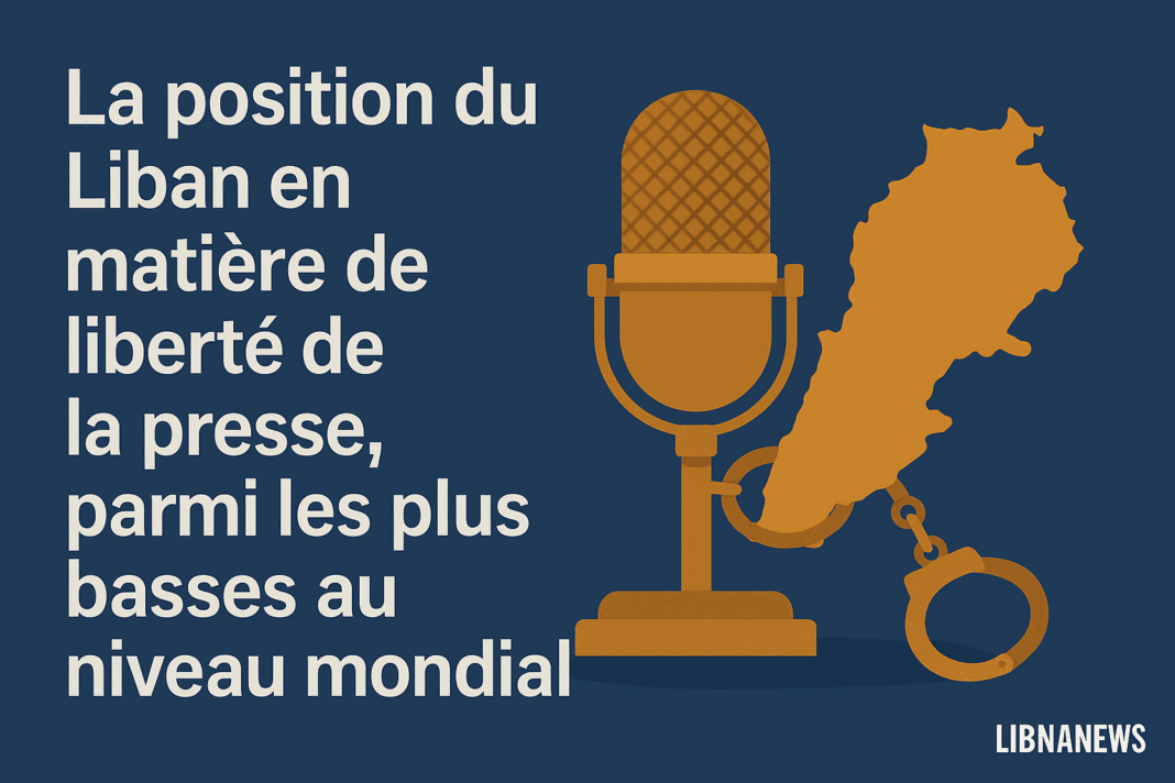 La position du Liban en matière de liberté de la presse, parmi les plus basses au niveau mondial