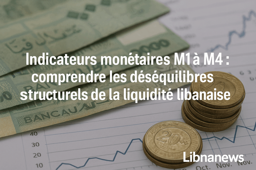Indicateurs monétaires M1 à M4 : comprendre les déséquilibres structurels de la liquidité libanaise